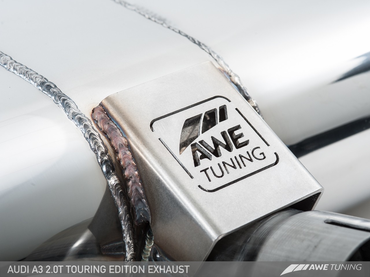 AWE Tuning Audi A3 Saloon 2.0TFSI Touring Edition Exhaust - Chrome Silver Tailpipes - Image 12