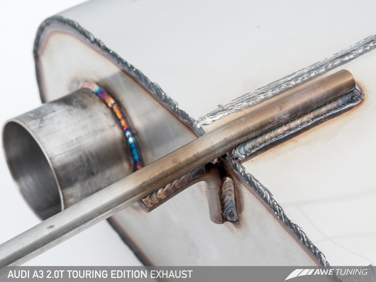 AWE Tuning Audi A3 Saloon 2.0TFSI Touring Edition Exhaust - Chrome Silver Tailpipes - Image 13