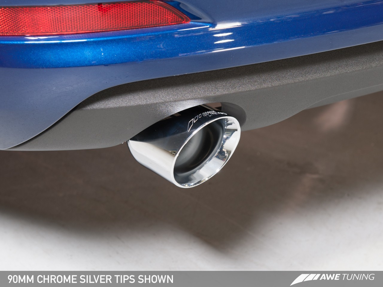 AWE Tuning Audi A3 Saloon 2.0TFSI Touring Edition Exhaust - Chrome Silver Tailpipes - Image 4