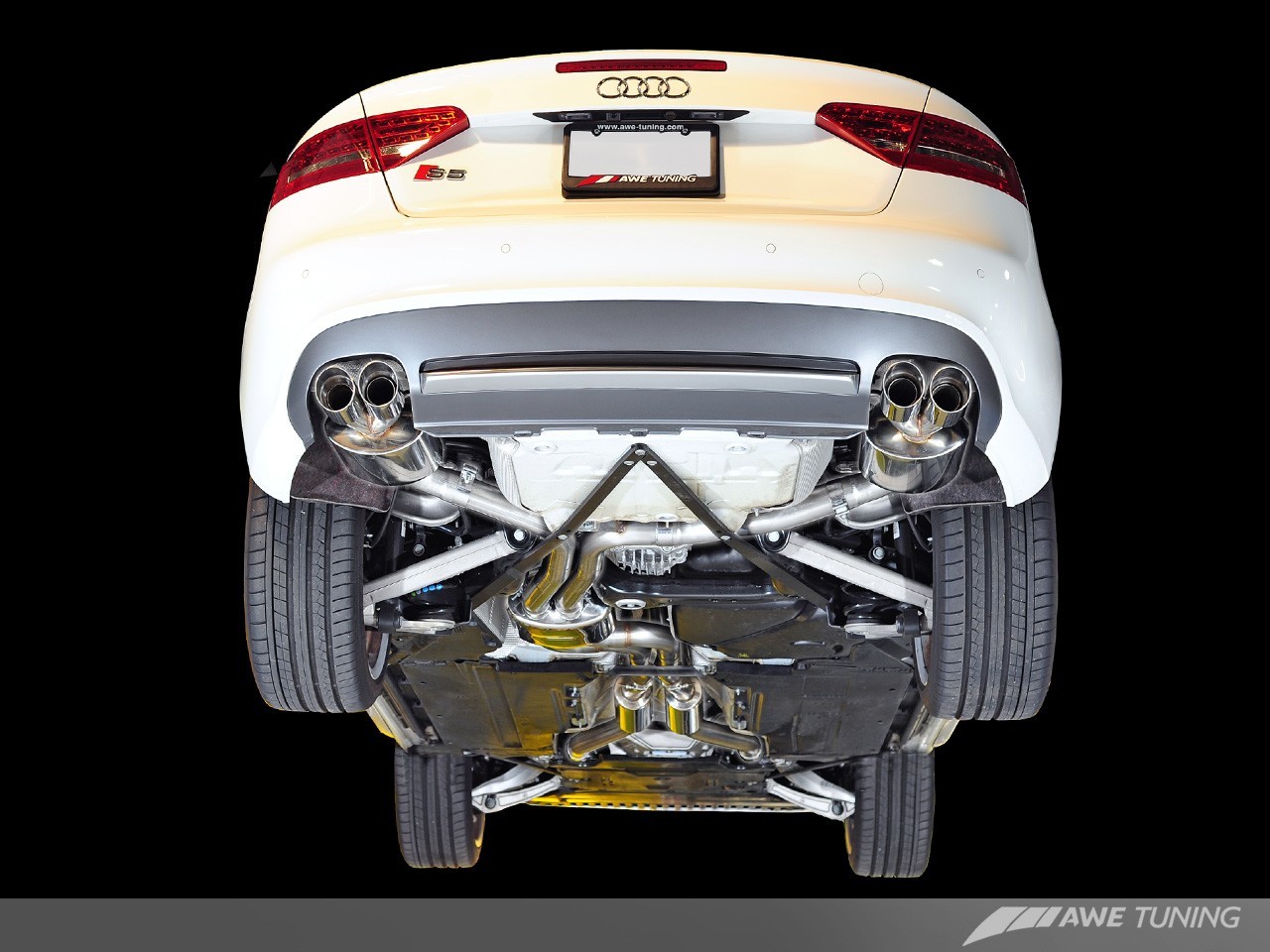 AWE Tuning Audi S5 B8 Sportback 3.0TFSI Touring Edition Exhaust + Downpipes - Image 3